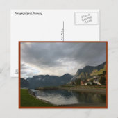 Noorse Fjord (Aurlandsfjord) Briefkaart (Voorkant / Achterkant)