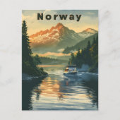 Noorse fjord briefkaart (Voorkant)