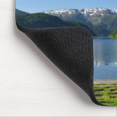 Noorse fjord en botenmousepad muismat (Hoek)