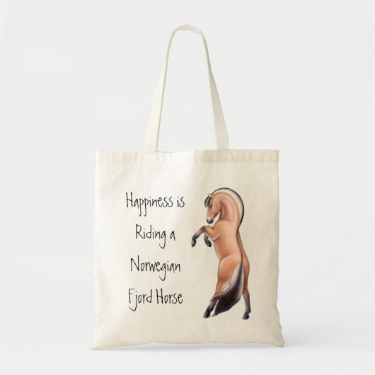  Noorse Fjord Horse Stallion Bag Tote Bag (Voorkant)