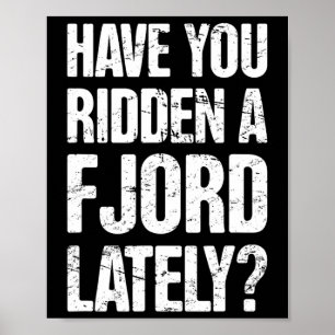 Noorse Fjord Horseback Riding Fjord Poster