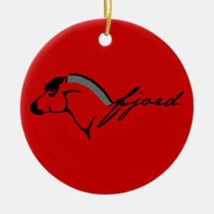 Noorse Fjord Keramisch Ornament