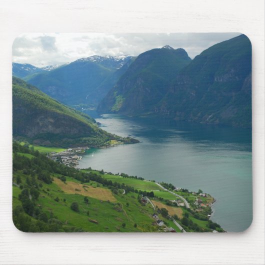 Noorse Fjord Mousepad Muismat (Voorkant)