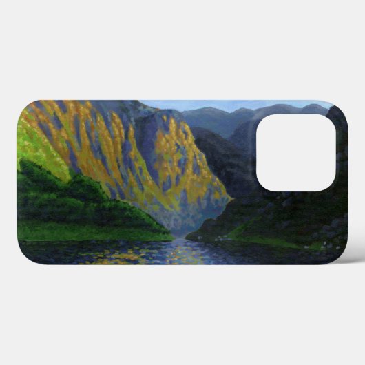 Noorse fjord nadert zonsondergang Case-Mate iPhone case (Achterkant (horizontaal))