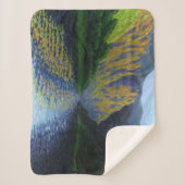 Noorse fjord nadert zonsondergang sherpa deken (Voorkant)