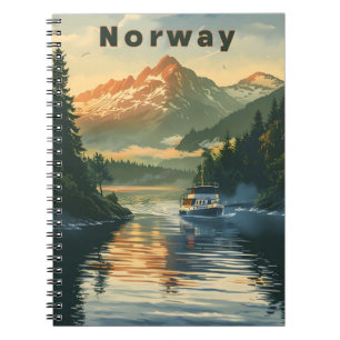 Noorse fjord notitieboek
