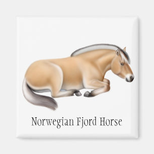 Noorse fjord paard magneet