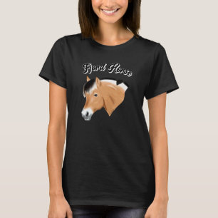 Noorse fjordpaard voor paarden ruiter t-shirt