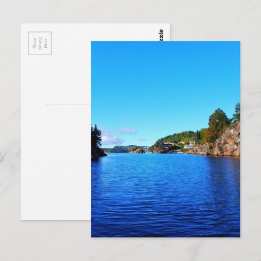 Noorse fjords briefkaart (Voorkant / Achterkant)