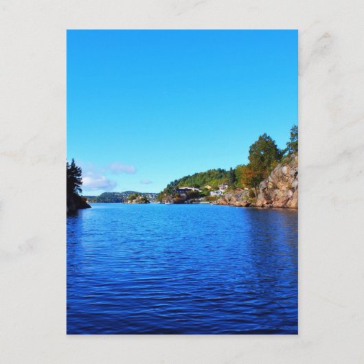 Noorse fjords briefkaart (Voorkant)