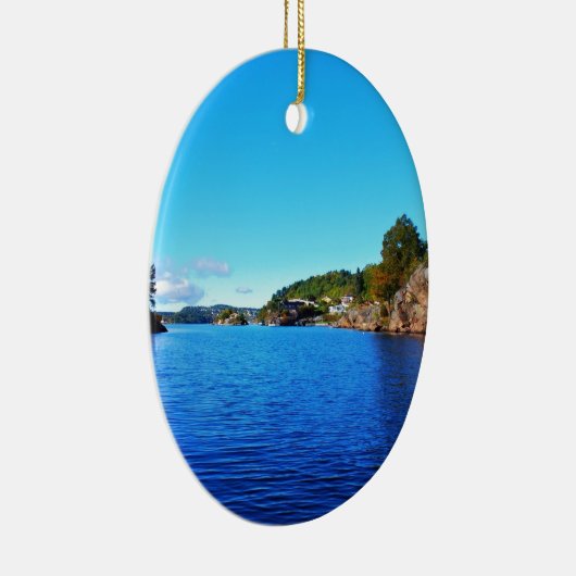 Noorse fjords keramisch ornament (Rechts)