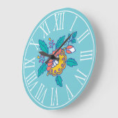 Noorse Folk Flowers Grote Klok (Hoek)