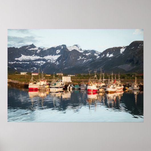 Noorse foto van Boats Poster (Voorkant)