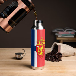 Noorse Geïsoleerde Fles, Noorse Vlag Waterfles