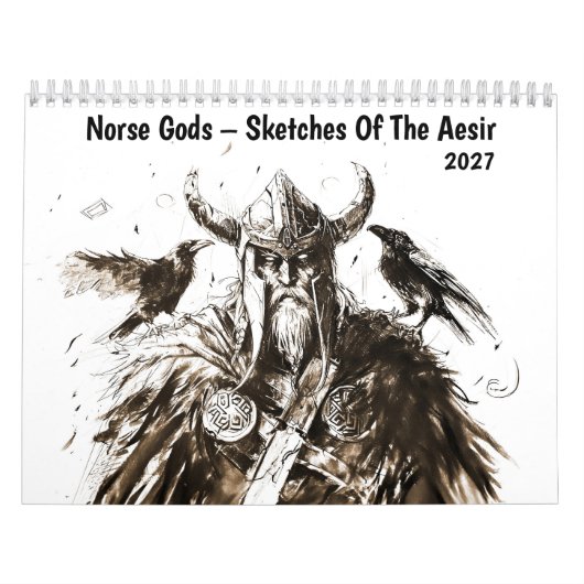 Noorse goden – schetsen van de Aesir Kalender (Hoes)