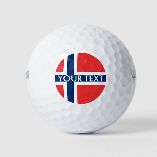 Noorse golfbal voor Noorwegen Golfballen (Voorkant)