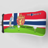 Noorse golfer golfheadcover (Voorkant)