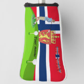 Noorse golfer golfheadcover (Draai 90)