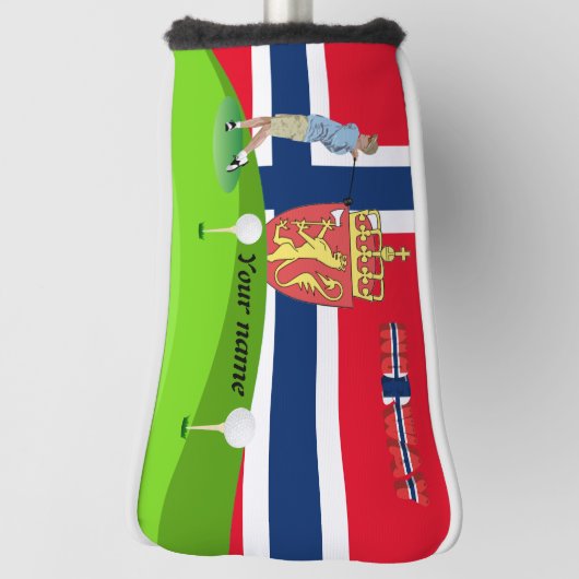Noorse golfer golfheadcover (Draai 90)