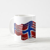 Noorse Golfvlag Koffiemok (Voorkant links)