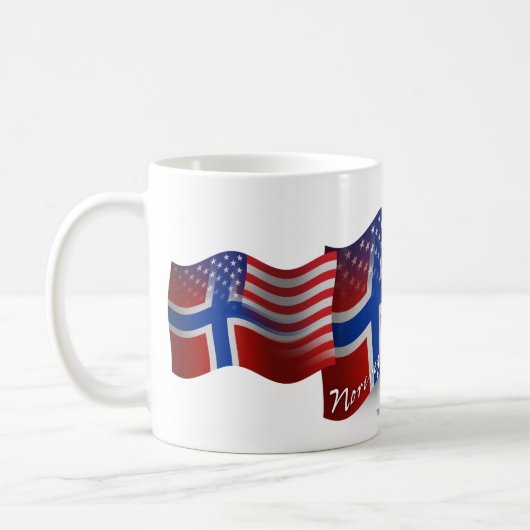 Noorse Golfvlag Koffiemok (Links)