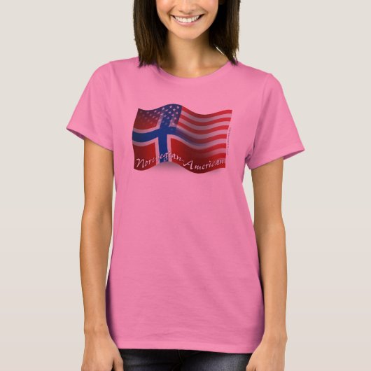 Noorse Golfvlag T-shirt (Voorkant)