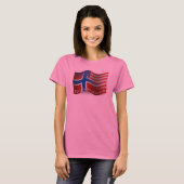 Noorse Golfvlag T-shirt (Voorkant volledig)