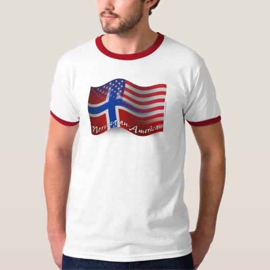 Noorse Golfvlag T-shirt (Voorkant)