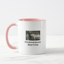 Noorse gotische echte foto koffiemok