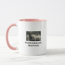 Noorse gotische echte foto koffiemok mok