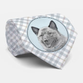 Noorse goudschilderingen - oorspronkelijke hondenk stropdas (Opgerold)