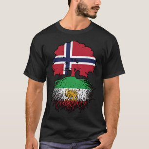 Noorse Grown Iraanse Roots Leeuw en Zon T-shirt
