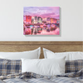 Noorse haven canvas afdruk (Insitu (Slaapkamer))