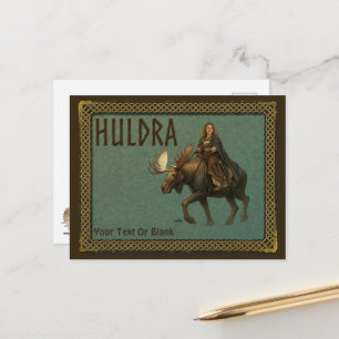 Noorse Huldra Bosvrouw Briefkaart