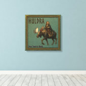 Noorse Huldra Bosvrouw Canvas Afdruk (Insitu (Houten vloer))