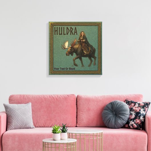 Noorse Huldra Bosvrouw Canvas Afdruk (Insitu (Woonkamer))