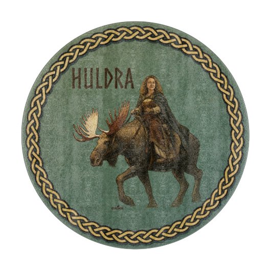 Noorse Huldra Bosvrouw Snijplank (Voorkant)