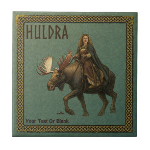 Noorse Huldra Bosvrouw Tegeltje