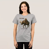 Noorse Huldra Bosvrouw Tri-Blend Shirt (Voorkant volledig)