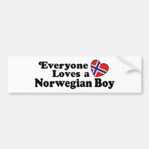 Noorse jongen bumpersticker