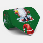 Noorse Kabouter met een Gloeiend Glaasje Stropdas (Opgerold)
