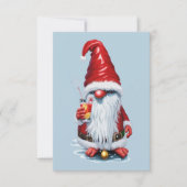 Noorse Kabouter met een Veenbessen-Sapcocktail in  Kaart (Voorkant)