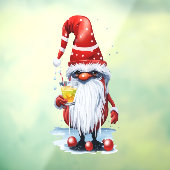 Noorse Kabouter met een Warme Toddy Raamsticker (Vel 3)