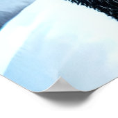 Noorse kat in de sneeuw | AI Art Poster (Hoek)