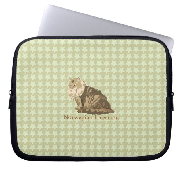 Noorse kat laptop sleeve (Voorkant)