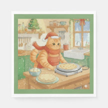 Noorse Kat Maakt Kerst Lefse, Servetten