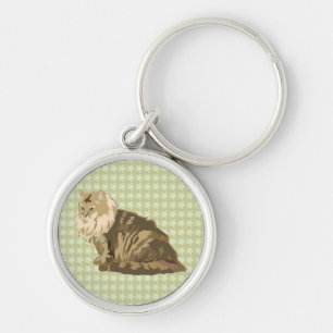 Noorse kat sleutelhanger