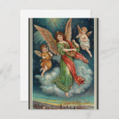  Noorse kerstfeestjes Feestdagenkaart (Voorkant / Achterkant)