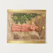 Noorse kerstillustratie Wandkleed (Voorkant (horizontaal))