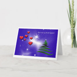 Noorse kerstkaart feestdagen kaart